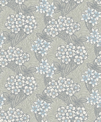 Picture of Floral Vine - Daydream Grey & Carolina Blue