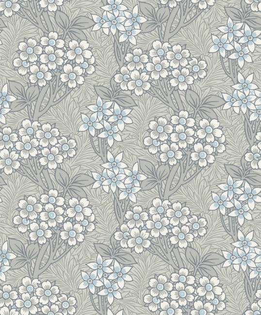 Picture of Floral Vine - Daydream Grey & Carolina Blue